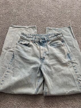 GU medium rise barrel jeans (XXS)